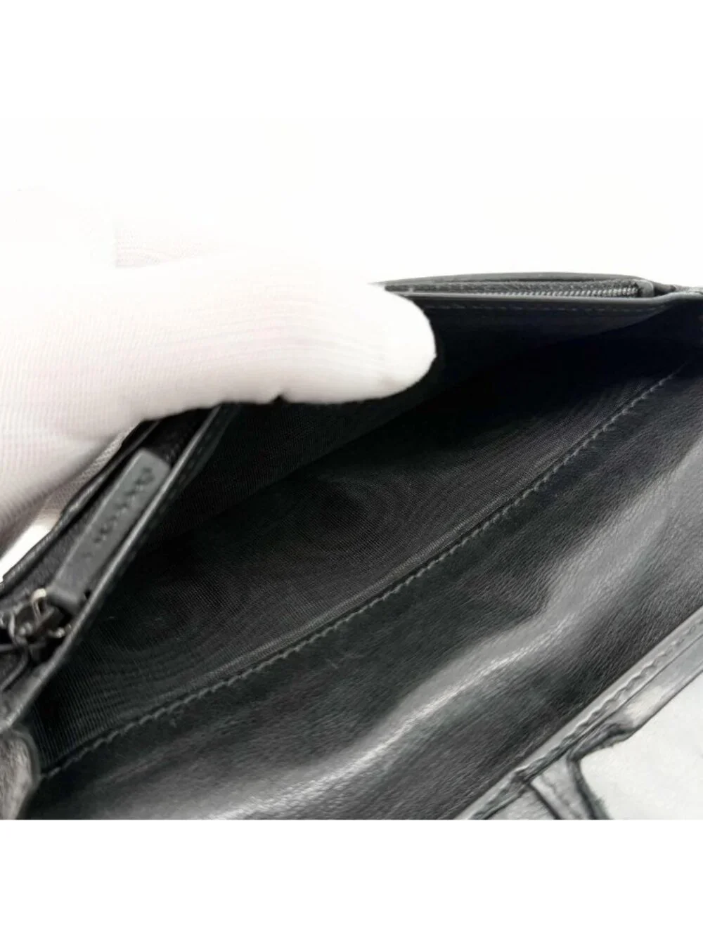 Gucci Micro Guccissima GG Bifold Wallet Black Leather